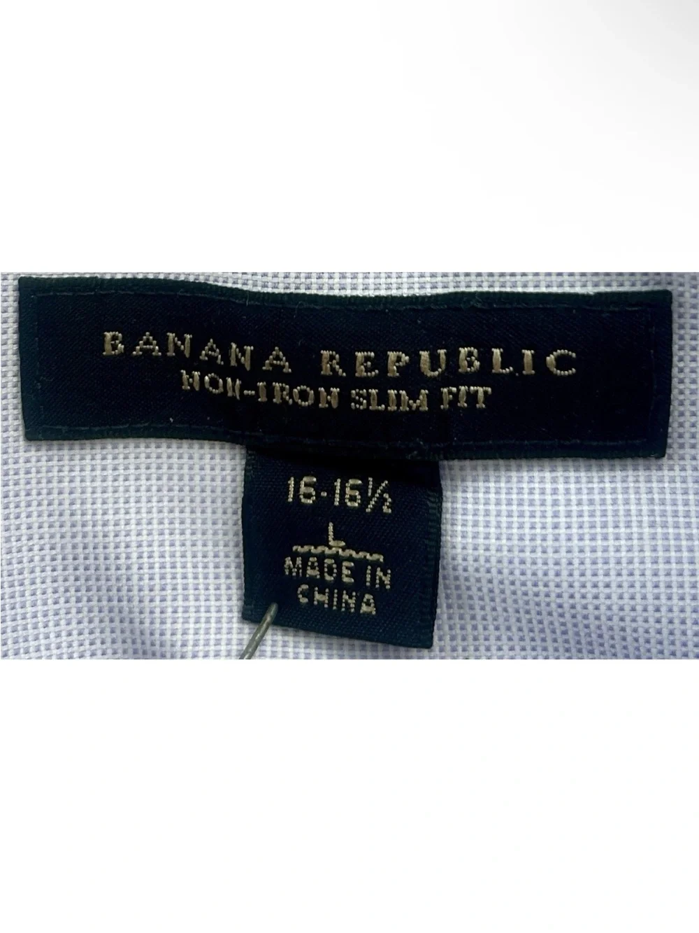 Banana Republic Men’s Non-Iron Slim Fit Dress Shirt 16-16.5 L Light Lavender